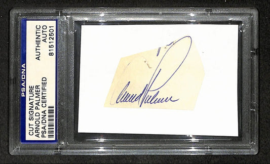 Arnold Palmer Signed/Autographed Cut Signature Golf HOF PSA/DNA 210753