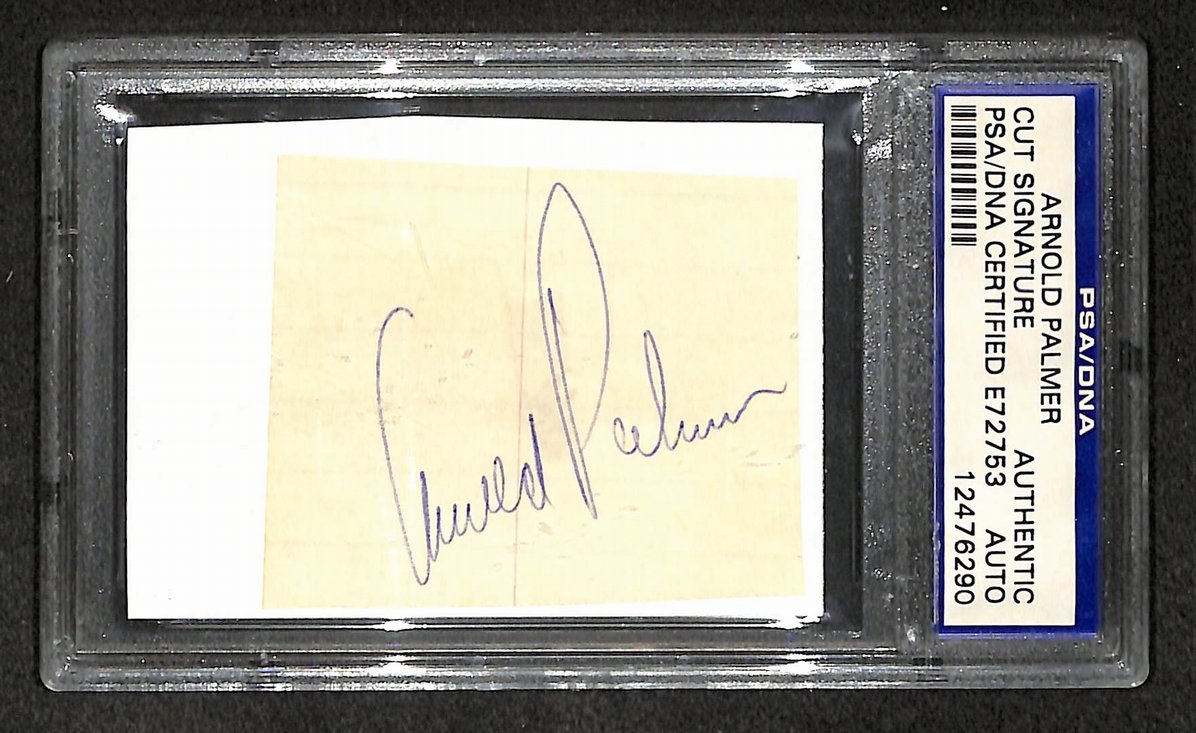 Arnold Palmer Signed/Autographed Cut Signature Golf HOF PSA/DNA 210754