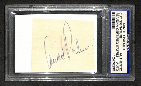 Arnold Palmer Signed/Autographed Cut Signature Golf HOF PSA/DNA 210754