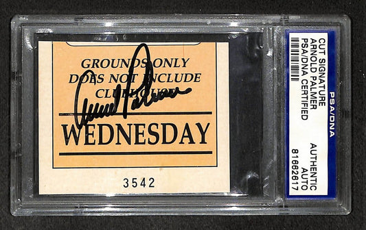 Arnold Palmer Signed/Autographed Ticket Cut Signature Golf HOF PSA/DNA 210755
