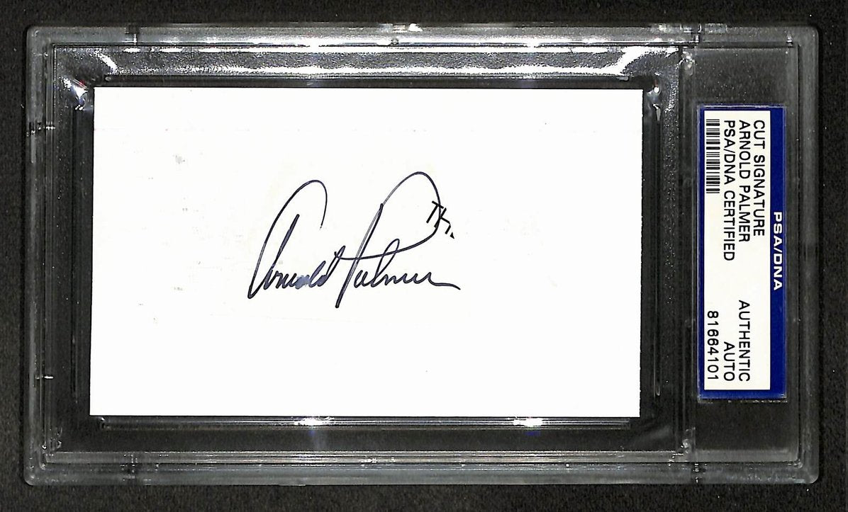 Arnold Palmer Signed/Autographed Cut Signature Golf HOF PSA/DNA 210760