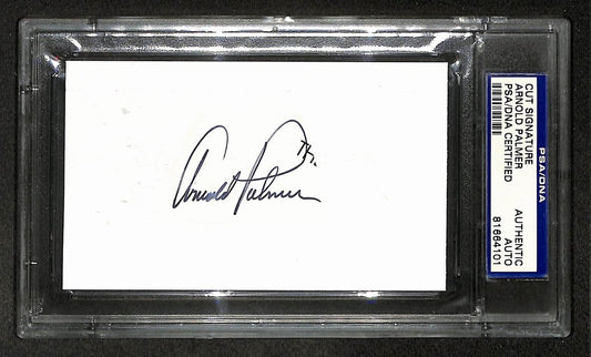 Arnold Palmer Signed/Autographed Cut Signature Golf HOF PSA/DNA 210760