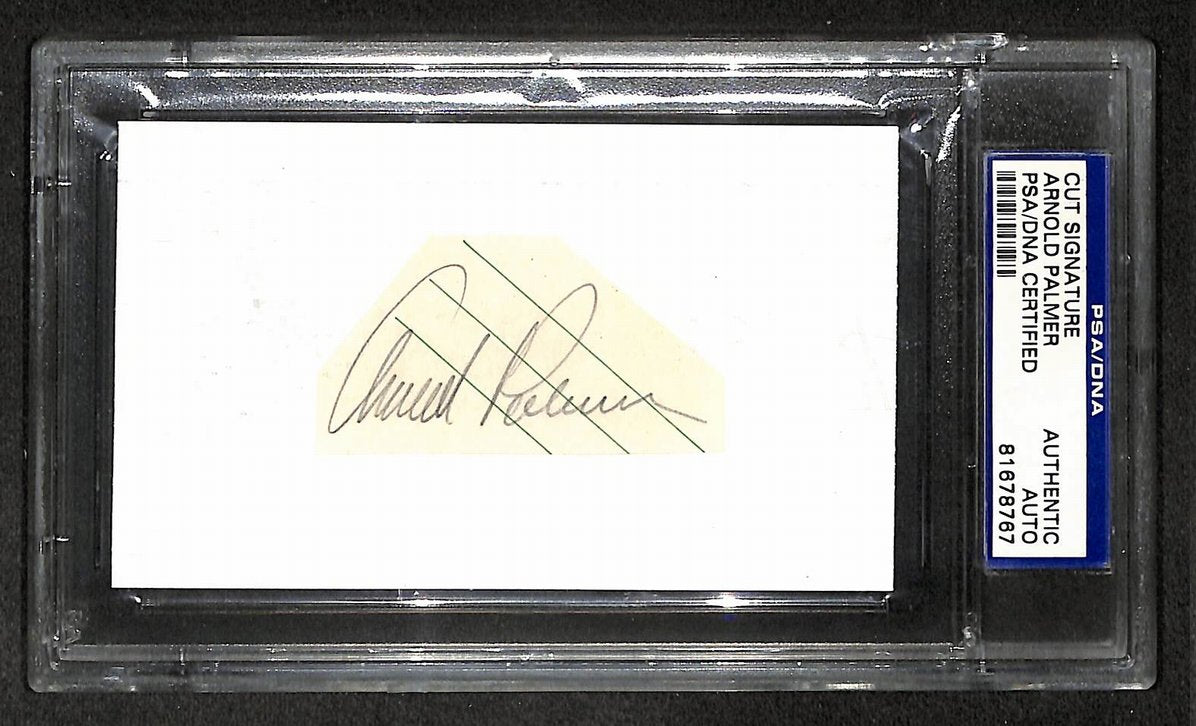 Arnold Palmer Signed/Autographed Cut Signature Golf HOF PSA/DNA 210762