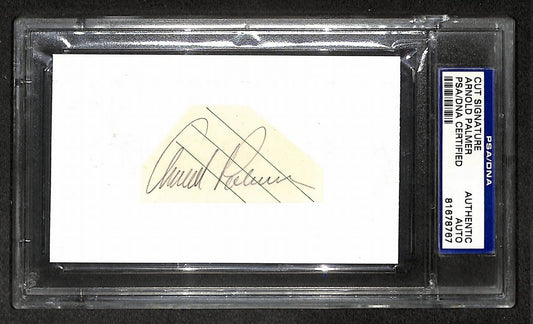 Arnold Palmer Signed/Autographed Cut Signature Golf HOF PSA/DNA 210762