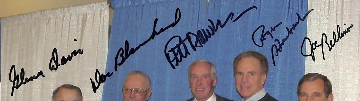 Davis, Blanchard, Dawkins, Bellino & Staubach HOF Signed 8x10 Photo PSA Letter