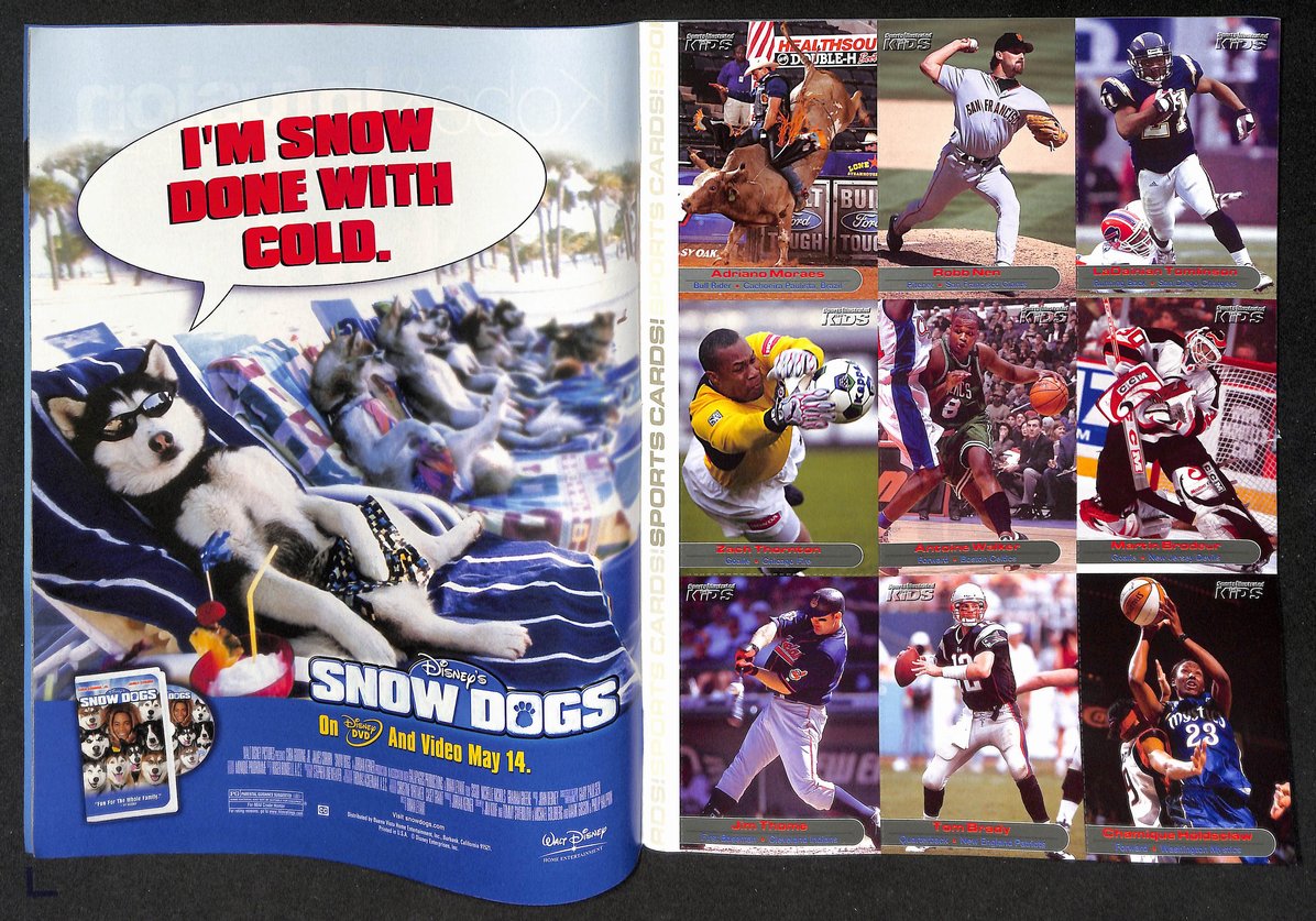 2002 Sports Illustrated Kids Kobe Bryant w/ Cards Tom Brady RC 211230