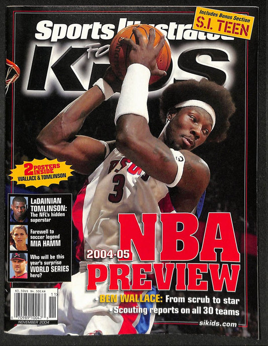 2004 Sports Illustrated Kids Ben Wallace Newsstand w/ Cards 211234