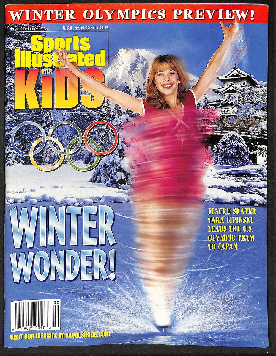 1998 Sports Illustrated Kids Tara Lipinski Newsstand w/ Cards 211238