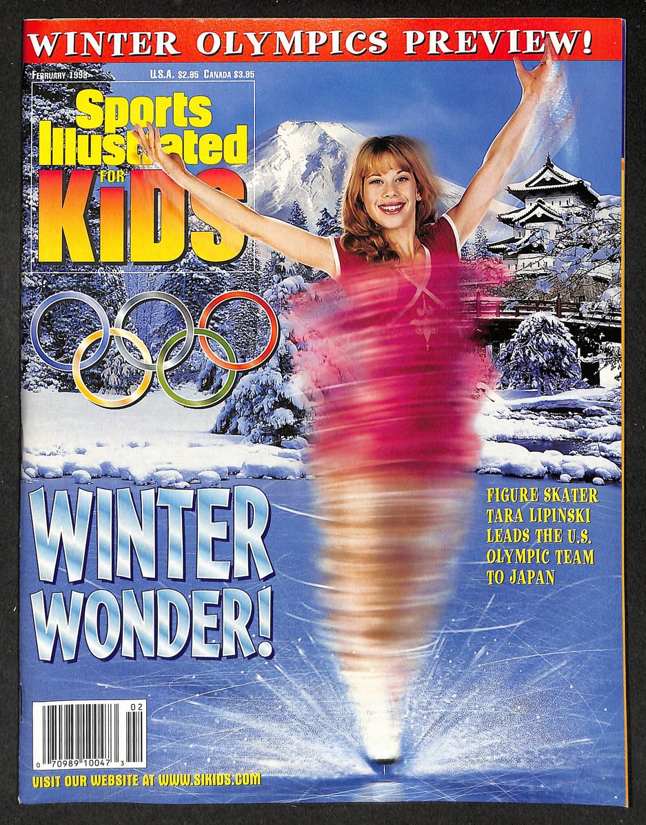 1998 Sports Illustrated Kids Tara Lipinski Newsstand w/ Cards 211239