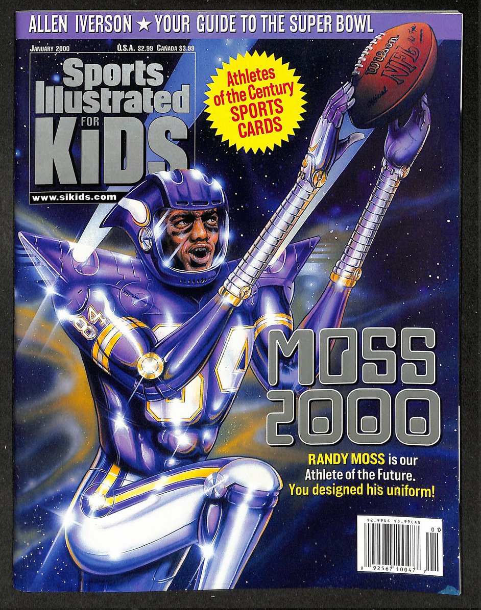 2000 Sports Illustrated Kids Randy Moss Newsstand w/ Cards Jordan Ruth 211240