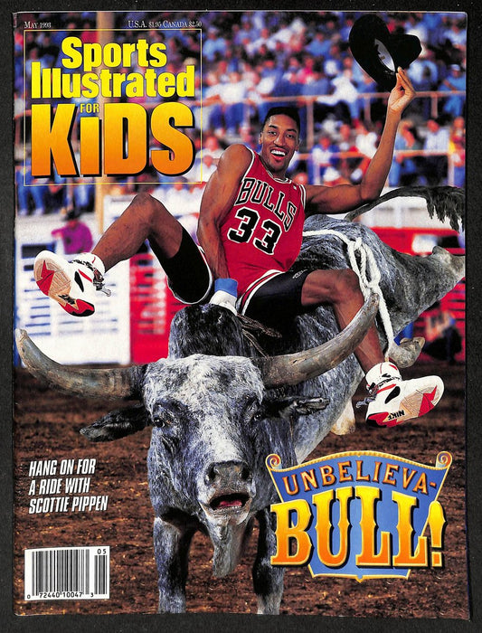 1993 Sports Illustrated Kids Scottie Pippen Newsstand w/ Cards Gretzky 211242