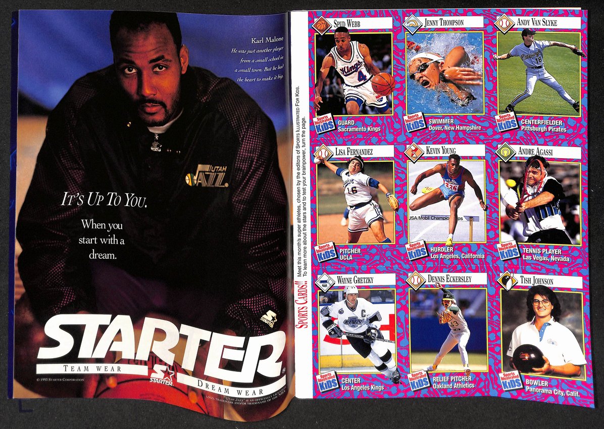 1993 Sports Illustrated Kids Scottie Pippen Newsstand w/ Cards Gretzky 211242