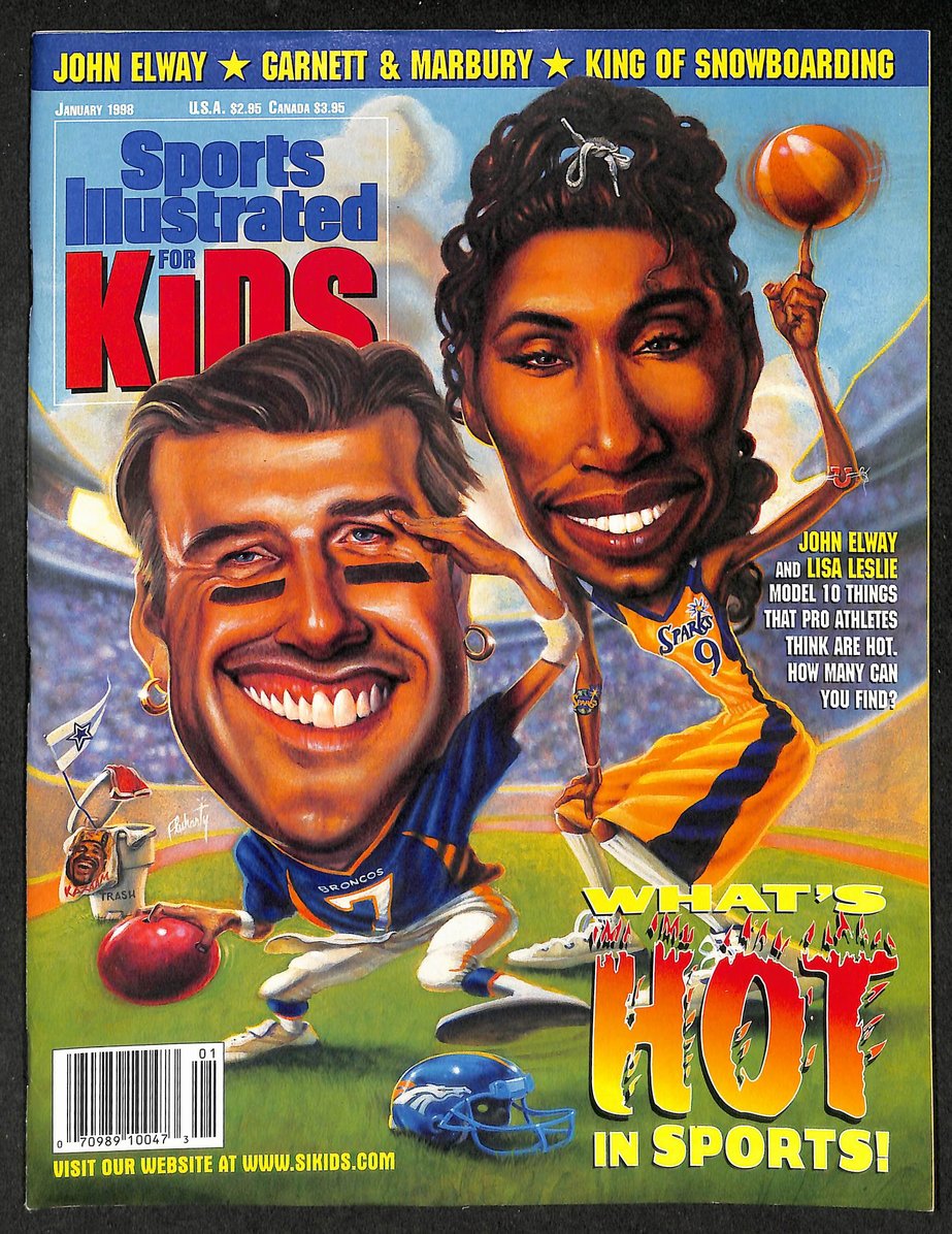 1998 Sports Illustrated Kids John Elway Newsstand w/ Cards 211245
