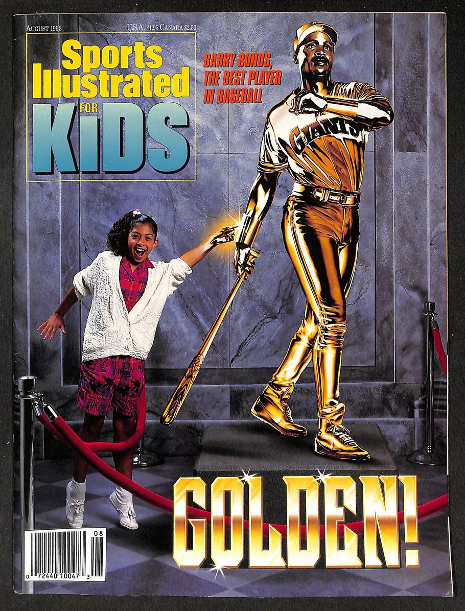 1993 Sports Illustrated Kids Barry Bonds Newsstand w/ Cards Kelly Slater 211247