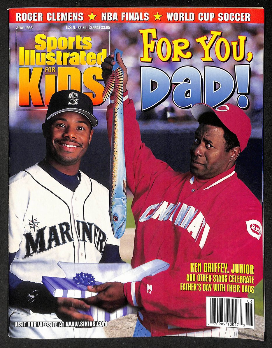 1998 Sports Illustrated Kids Ken Griffey Jr Newsstand w/ Cards Favre 211251