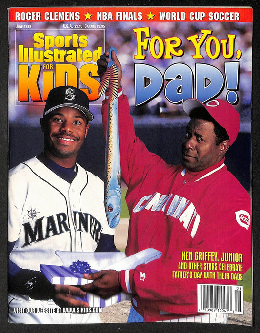 1998 Sports Illustrated Kids Ken Griffey Jr Newsstand w/ Cards Favre 211251