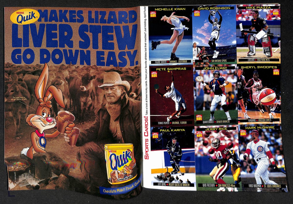 1999 Sports Illustrated Kids Mark McGwire Newsstand w/ Cards Elway 211253