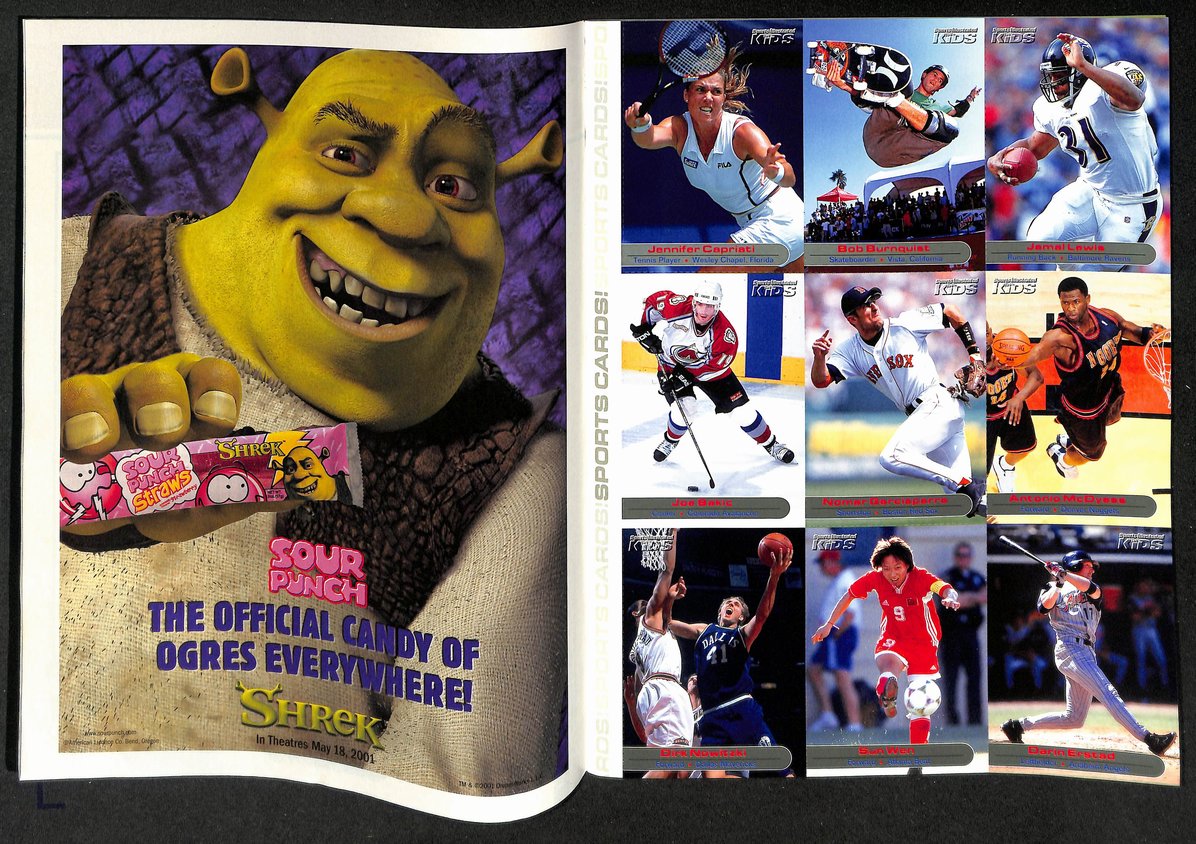 2001 Sports Illustrated Kids Allen Iverson Newsstand w/ Cards Burnquist 211256