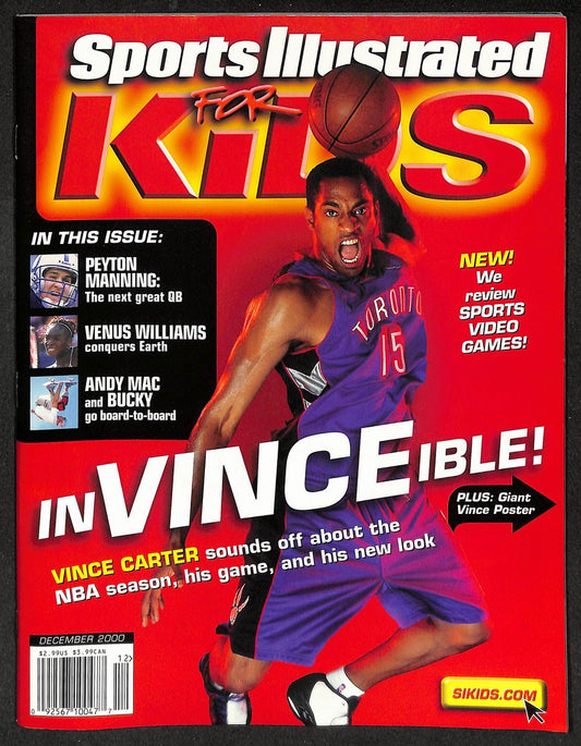 2000 Sports Illustrated Kids Vince Carter Newsstand w/ Cards Garnett Mira 211266