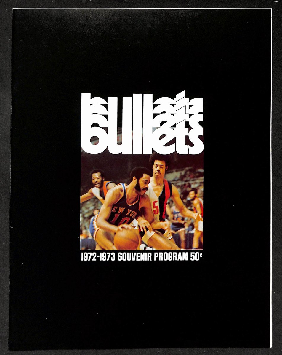 1972-73 Baltimore Bullets vs Cleveland Cavaliers 11/4/72 NBA Program  210909
