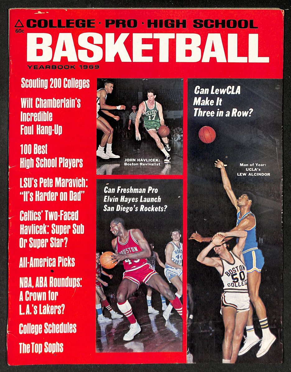 1969 College Pro High School Basketball Yearbook Alcindor/Hayes 210911