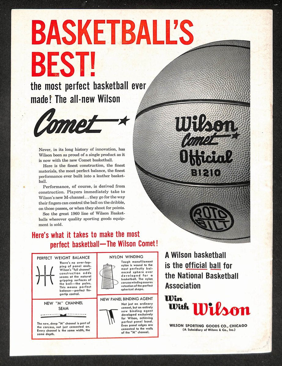 1959-60 Basketball's Best NBA Pictorial Preview Yearbook Russell/Wilt  210912