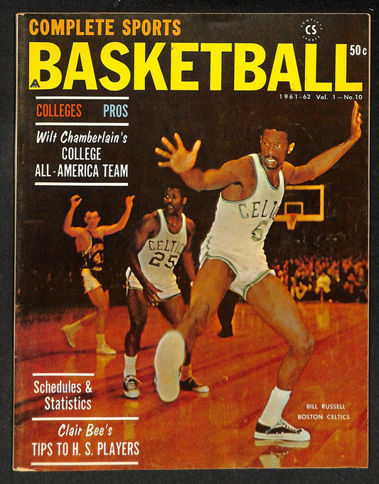 1961-62 Complete Sports Basketball Bill Russell/KC Jones Celtics Cover 210914