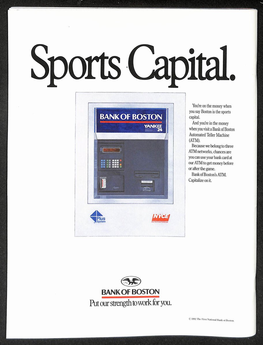 1992-93 Boston Celtics Official Basketball Yearbook Larry Bird HOF Cover 210916