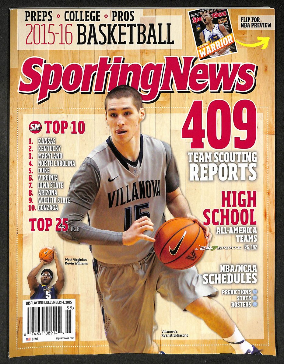 Lot of 6 Sporting News 2014-2019 College Basketball Yearbooks Embid 210917