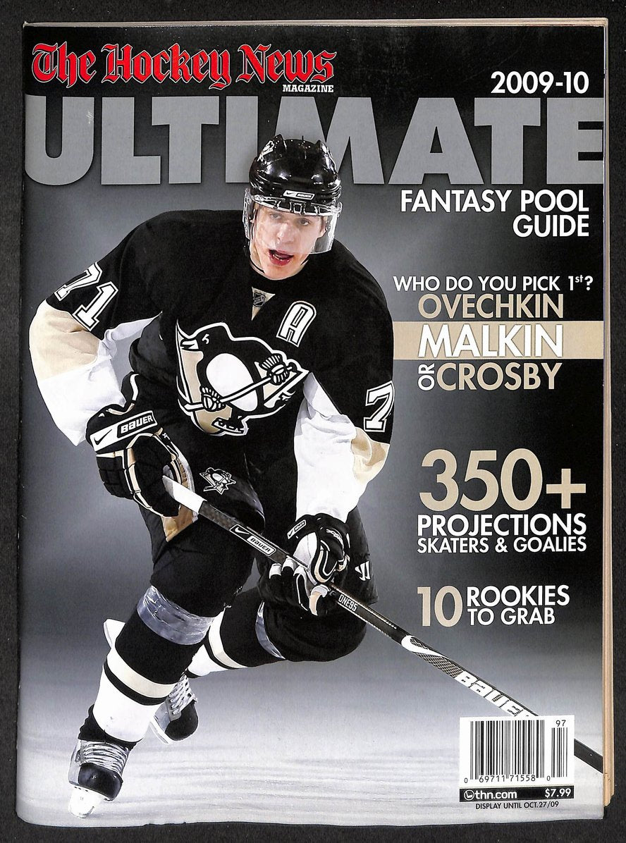 2009-10 Hockey News Ultimate Fantasy Guide Evgeni Malkin Penguins Cover 210927