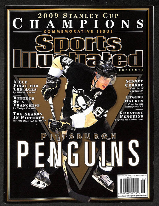 2009 Sports Illustrated Pittsburgh Penguins Stanley Cup Champions  Crosby 210929