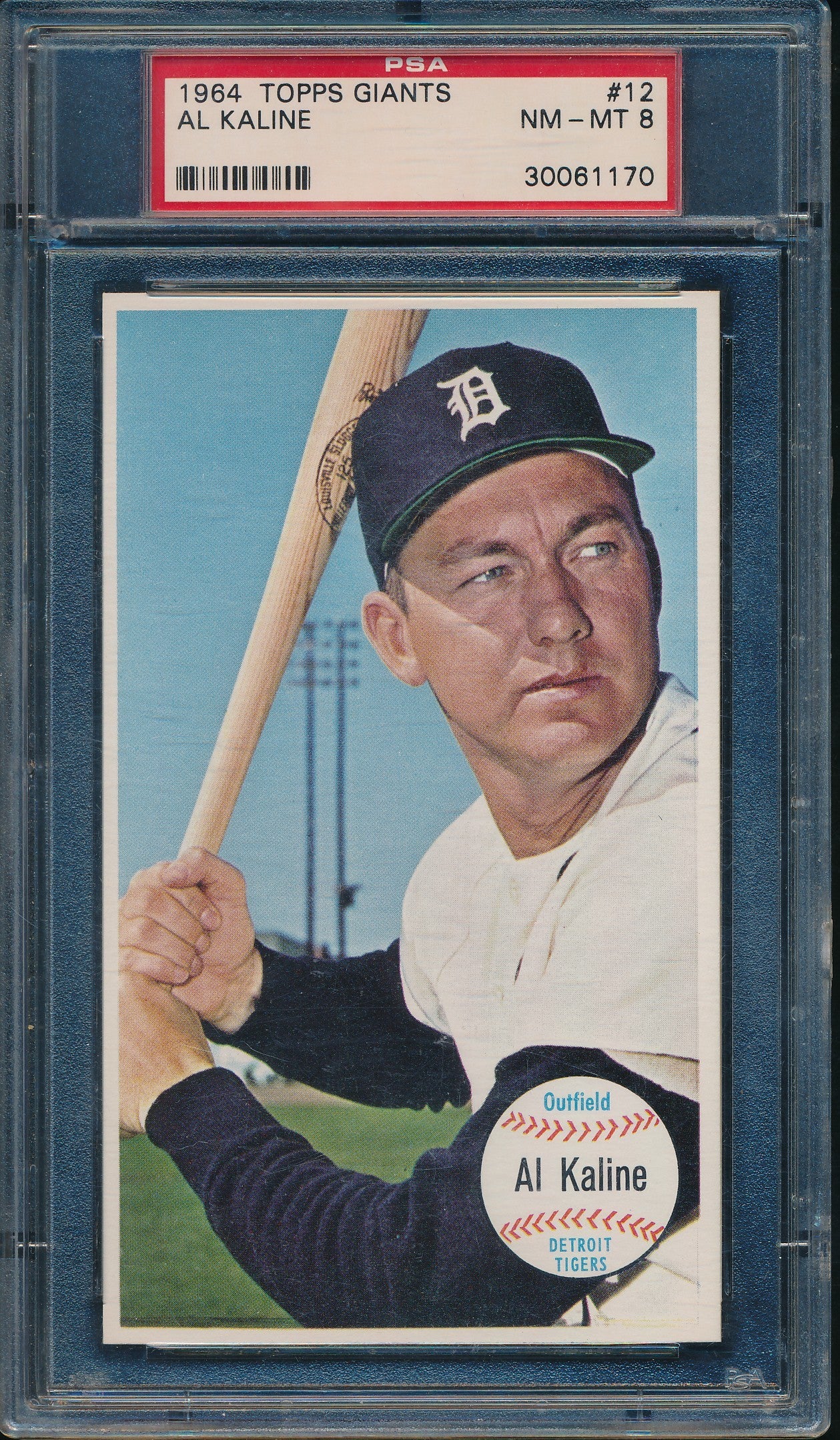 1964 TOPPS Giants Card #12 Al Kaline Detroit Tigers PSA/DNA NM/MT 8  210249