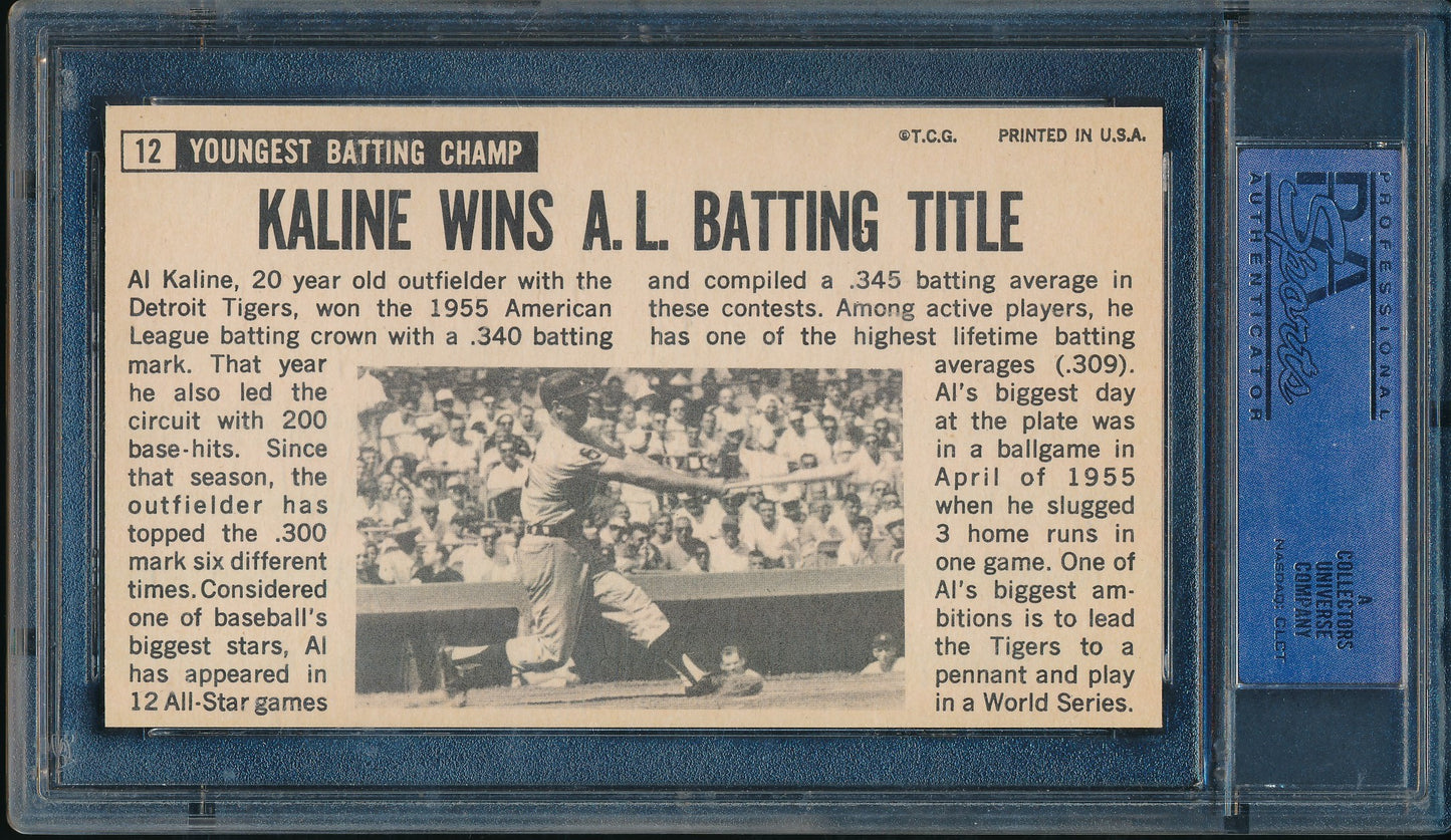 1964 TOPPS Giants Card #12 Al Kaline Detroit Tigers PSA/DNA NM/MT 8  210249