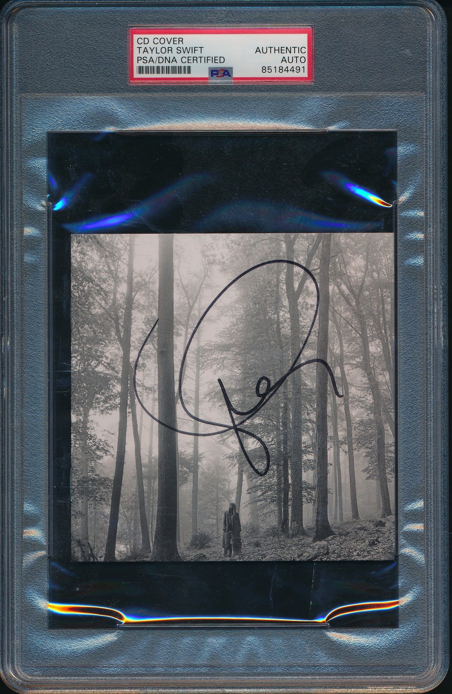 Taylor Swift Signed/Autographed CD Cover "Folklore" PSA/DNA  210250