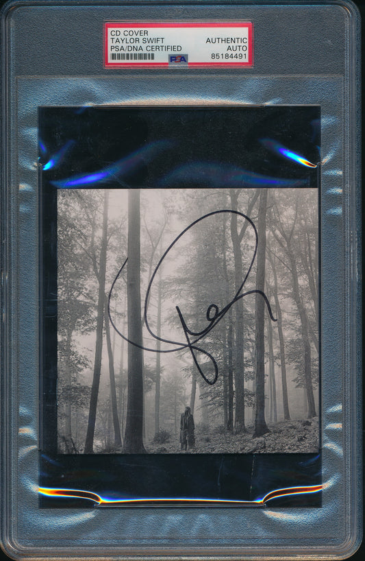 Taylor Swift Signed/Autographed CD Cover "Folklore" PSA/DNA  210250