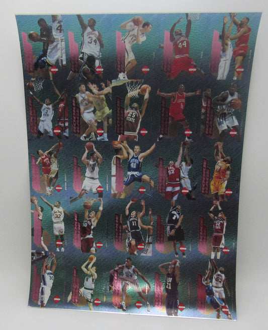 1996 Collectors Edge w/ 25 Card Uncut Sheet Iverson/Nash/Allen/Marbury RC 208117