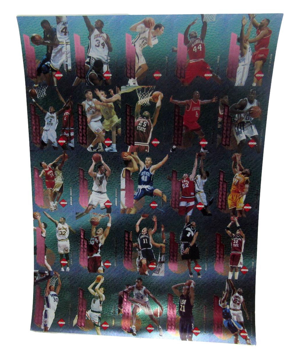 1996 Collectors Edge w/ 25 Card Uncut Sheet Iverson/Nash/Allen/Marbury RC 208117