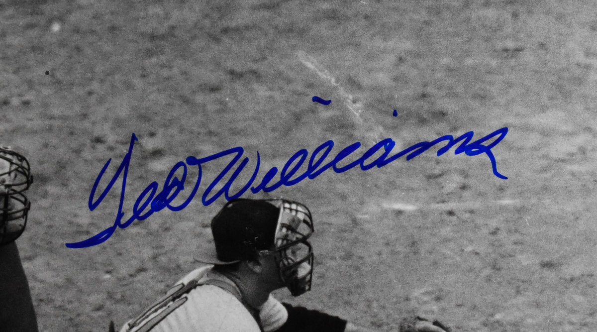 Ted Williams HOF Red Sox Signed 16x20 Photo Green Diamond Hologram TWF 209974