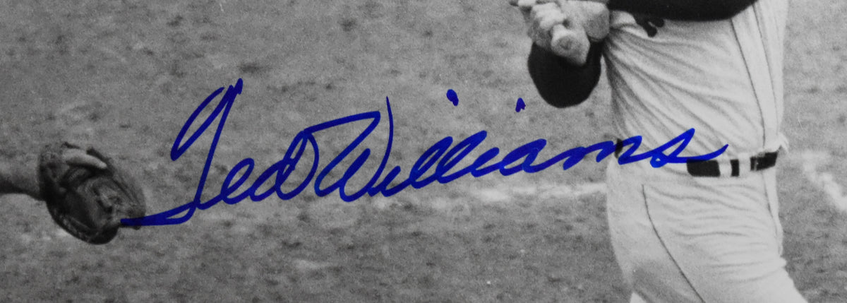 Ted Williams HOF Red Sox Signed 16x20 Photo Green Diamond Hologram TWF 209975