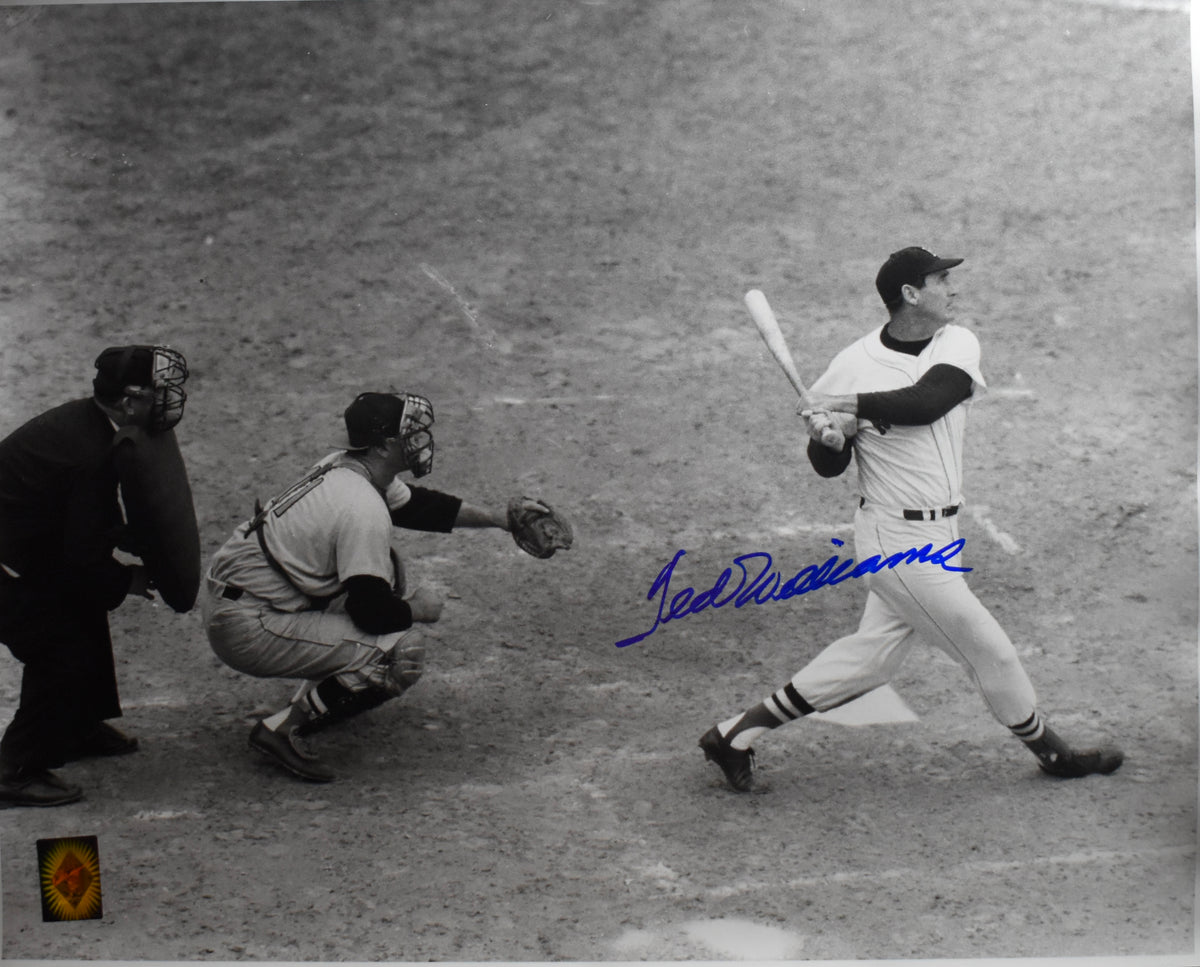 Ted Williams HOF Red Sox Signed 16x20 Photo Green Diamond Hologram TWF 209976