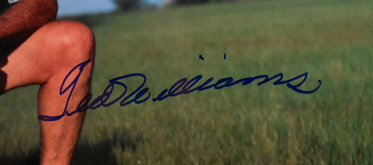 Ted Williams HOF Red Sox Signed 16x20 Photo Green Diamond Hologram TWF 209977