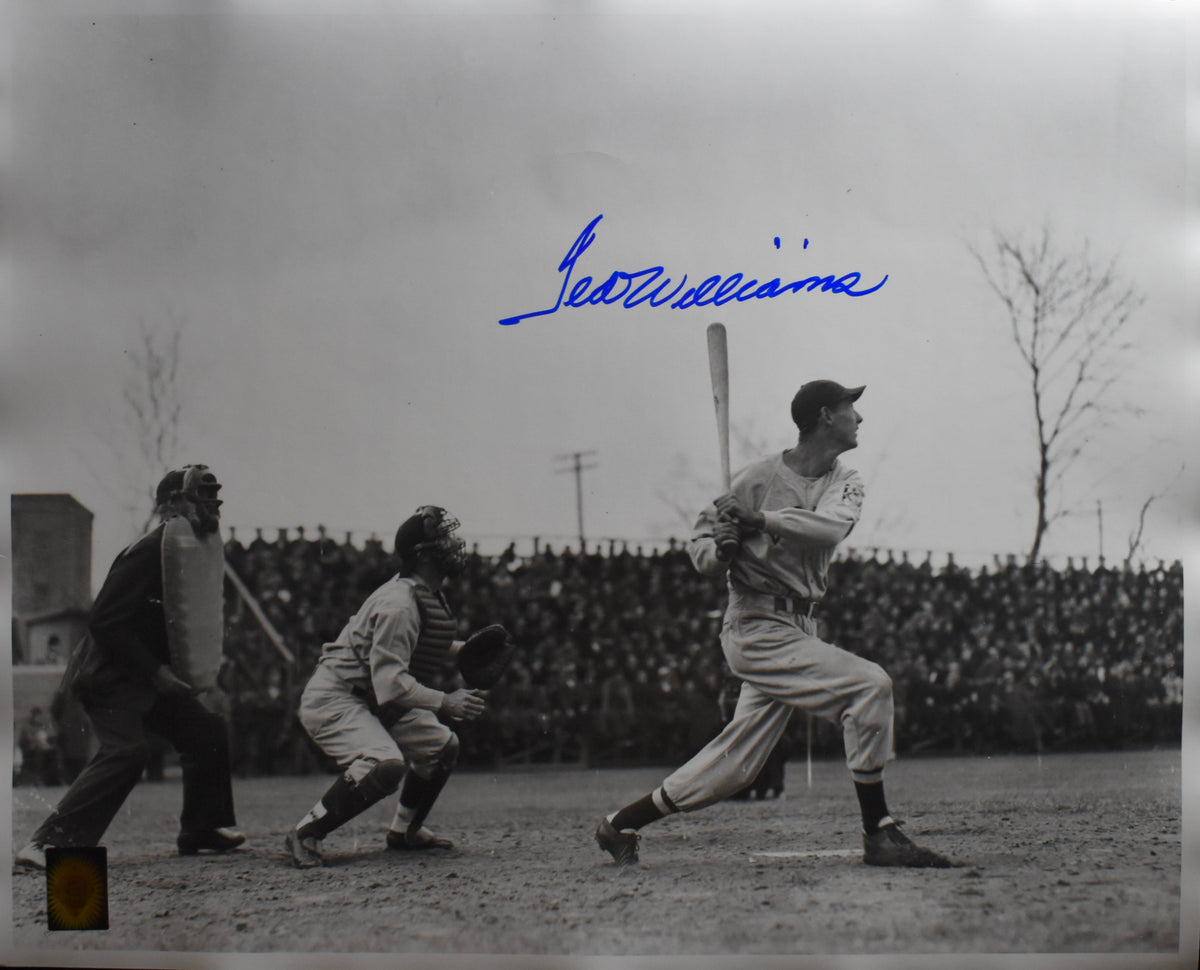 Ted Williams HOF Red Sox Signed 16x20 Photo Green Diamond Hologram TWF 209984