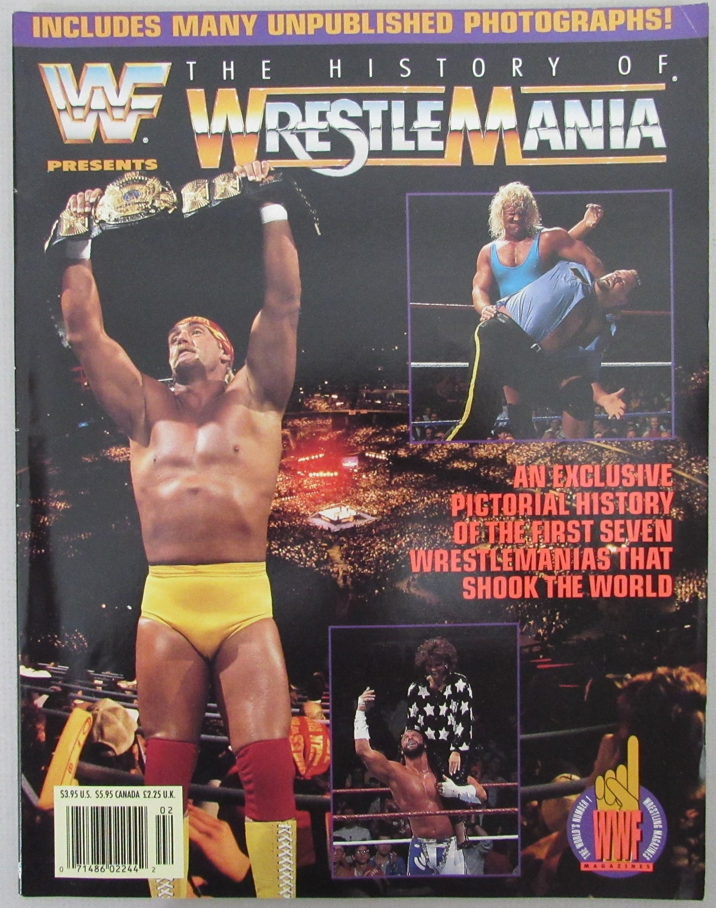 1992 The History of WrestleMania Magazine Hulk Hogan on Cover NOLABEL 210253