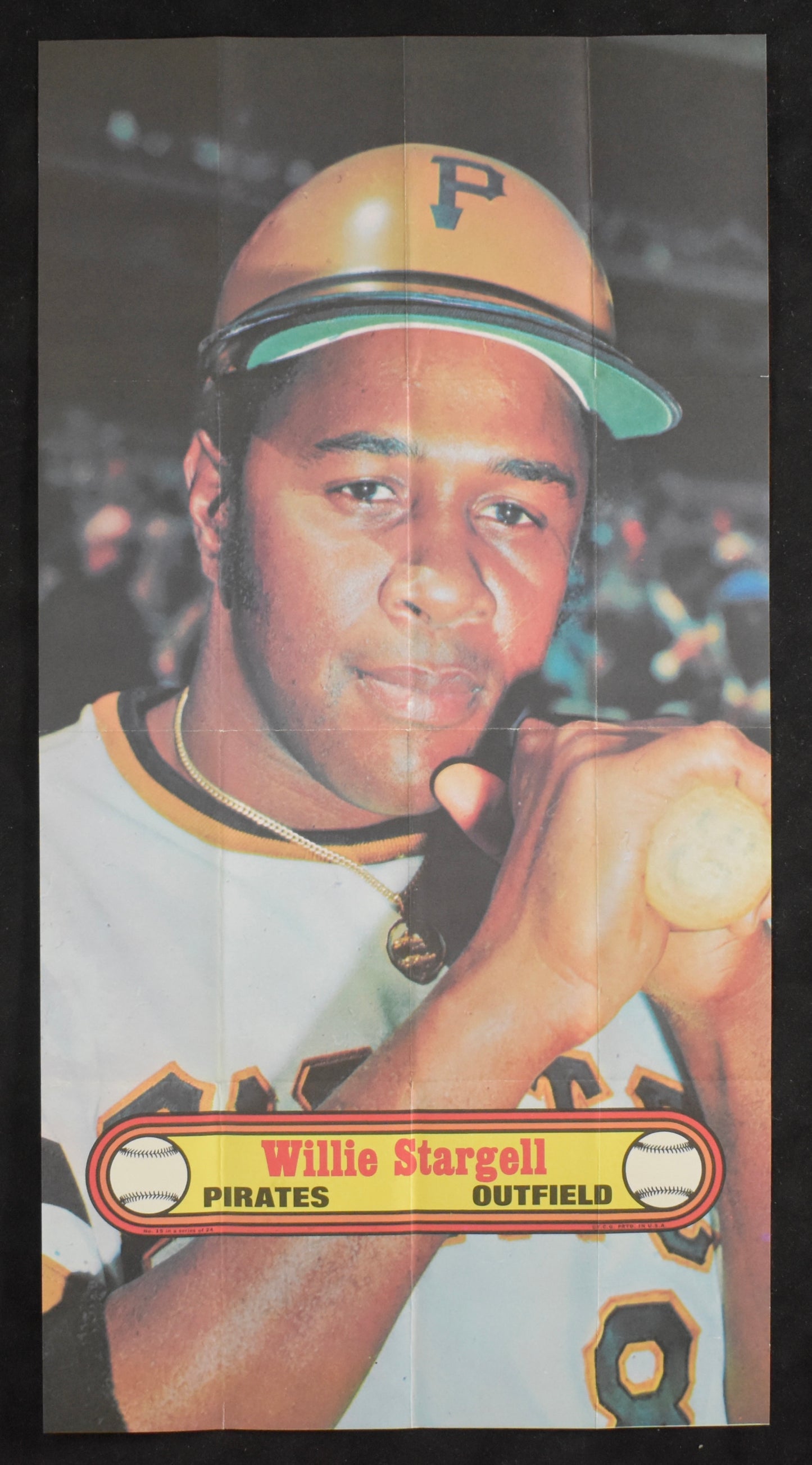 1972 TOPPS 9.5x18 Baseball Poster #15 Willie Stargell Pittsburgh Pirates  211291