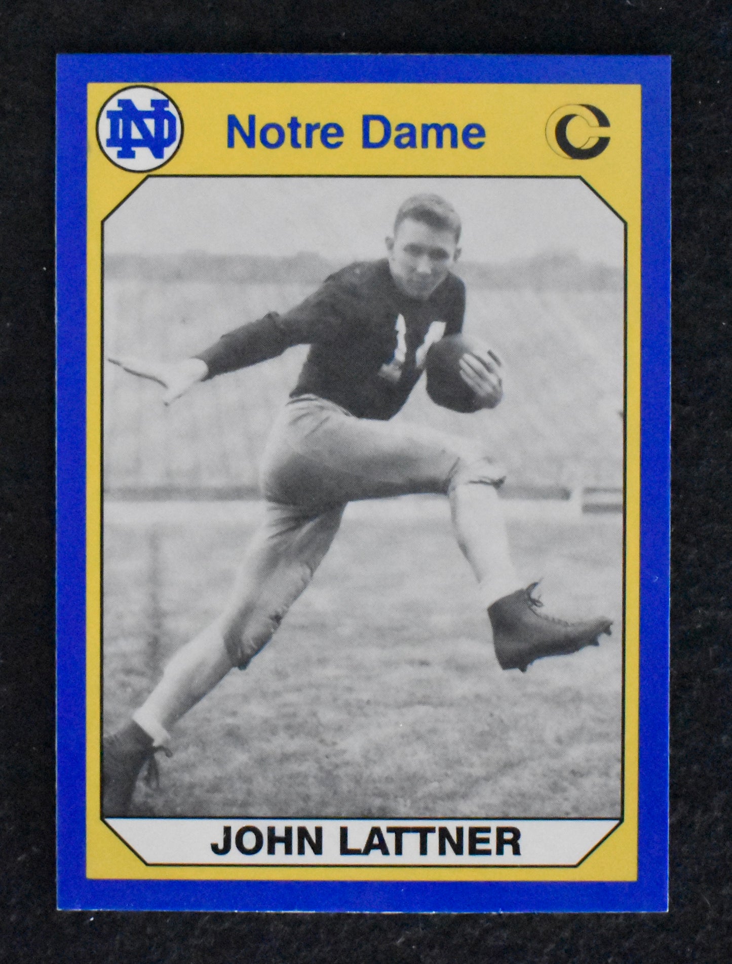Lot of (285) 1990 Collegiate Collection Card #68 Johnny Lattner Notre Dame