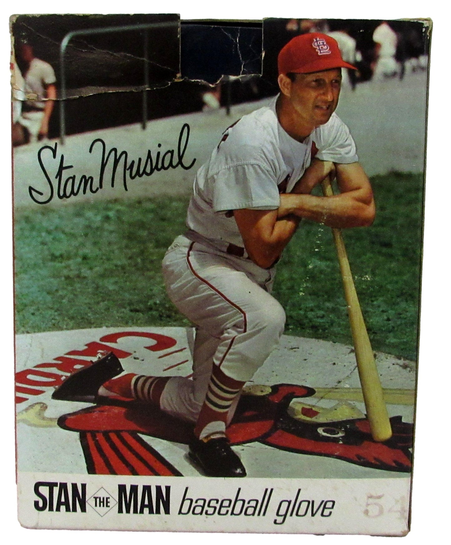 Vintage Stan Williams "Stan The Man" Baseball Glove Empty Box 7.5w x 10h x 7.5d