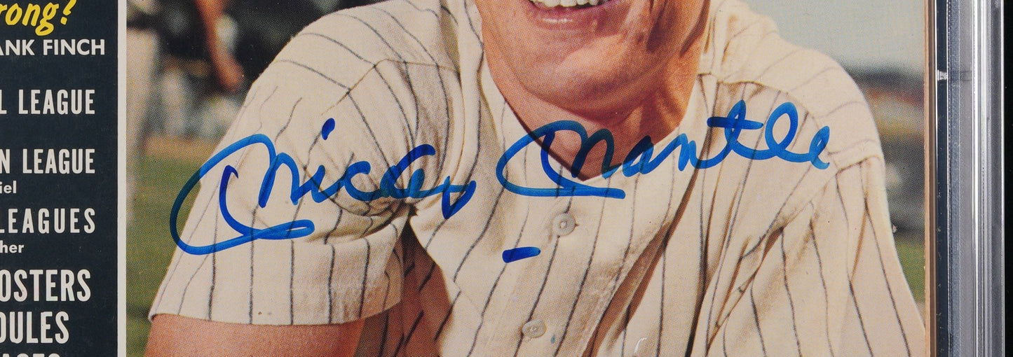 Mickey Mantle HOF Signed 1964 Street & Smith Baseball Magazine NO LABEL PSA/DNA