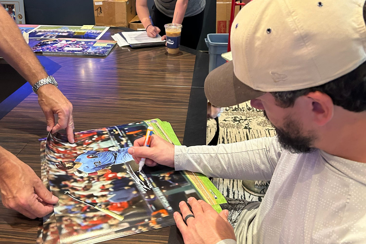 Kyle Schwarber Signed/Inscribed Schwarbomber 16x20 Photo Phillies PSA/DNA 209993