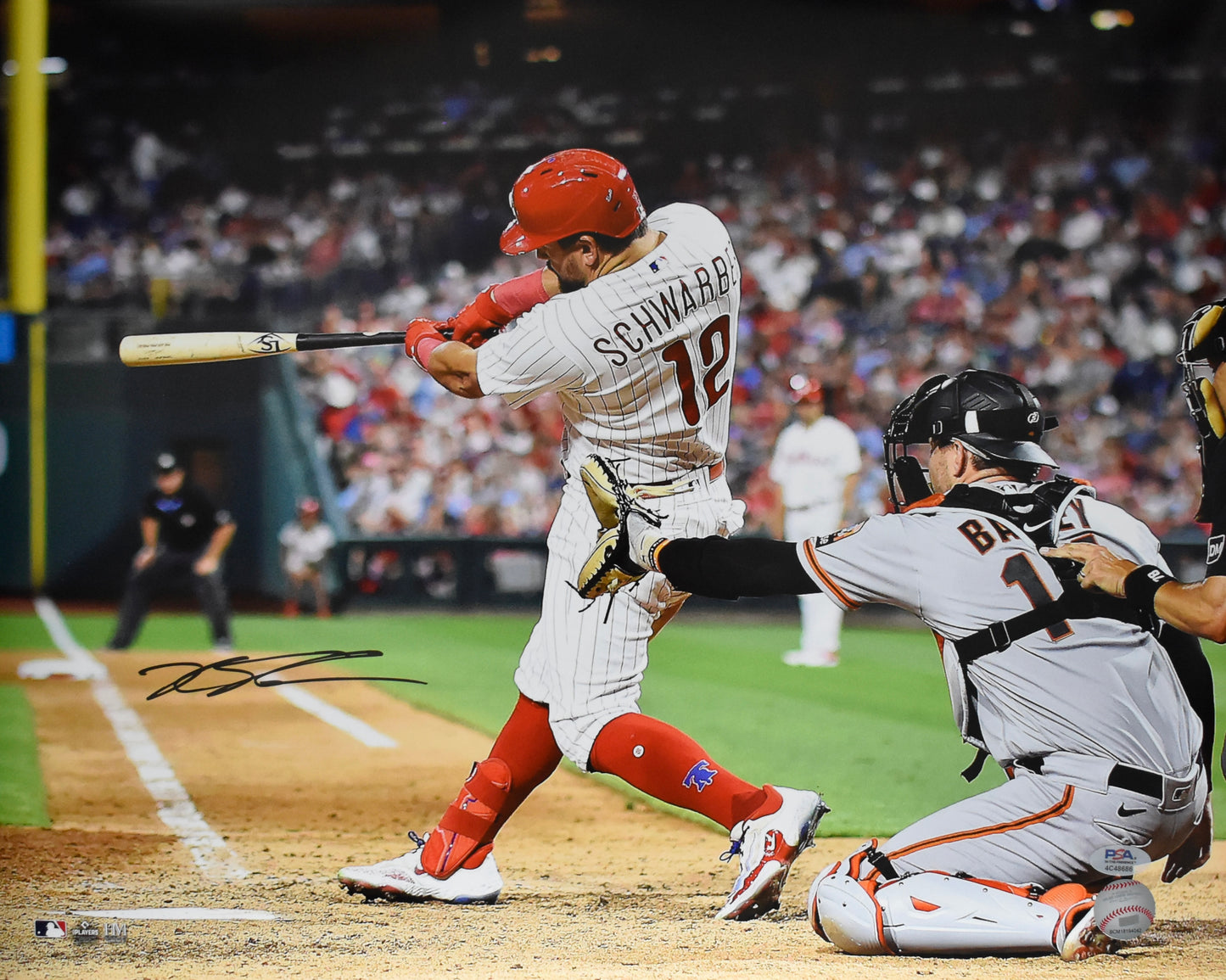 Kyle Schwarber Signed/Auto 16x20 Photo Philadelphia Phillies PSA/DNA 209994