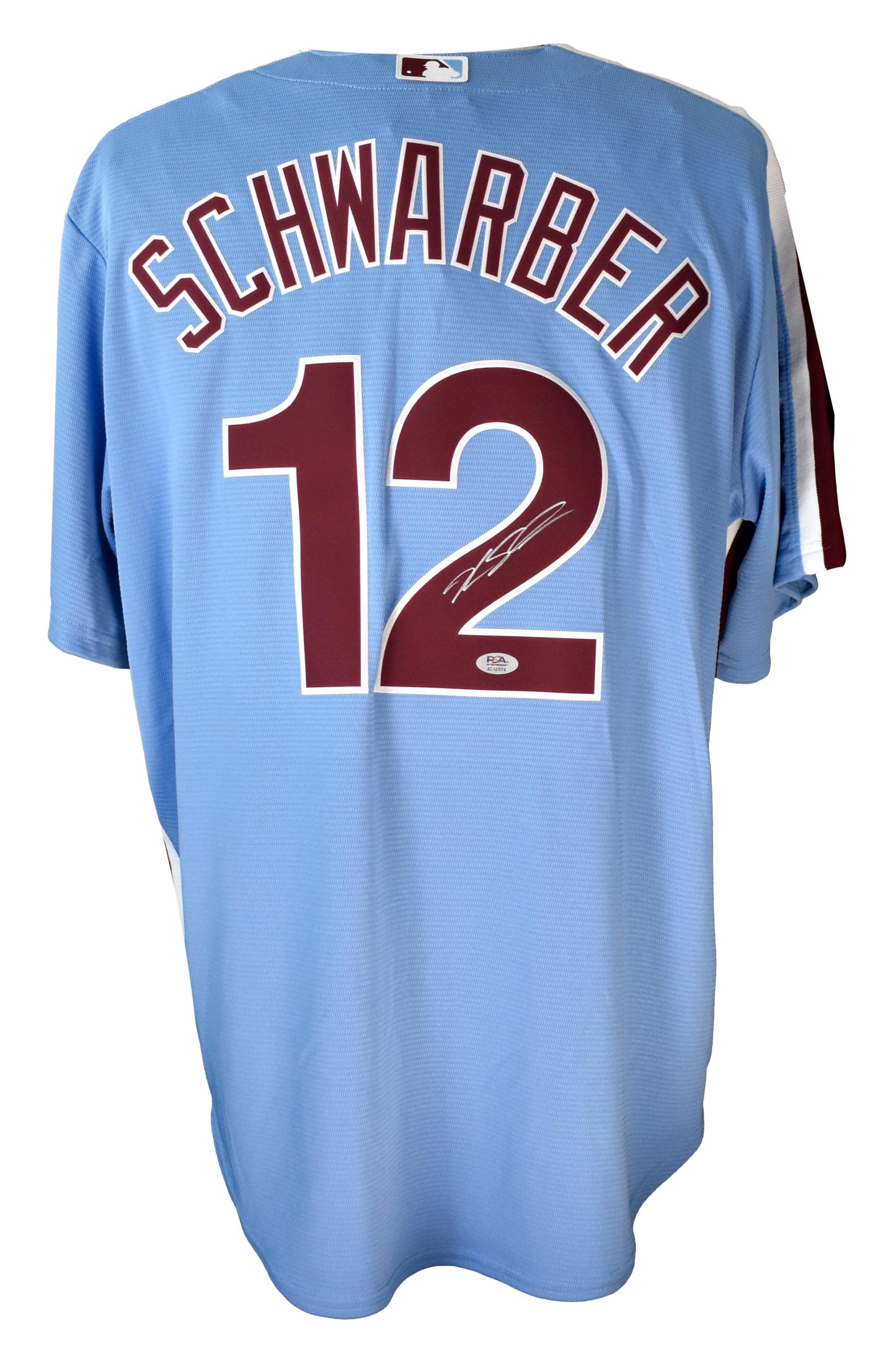 Kyle Schwarber Signed/Autographed Phillies XL Blue Jersey PSA/DNA 209999